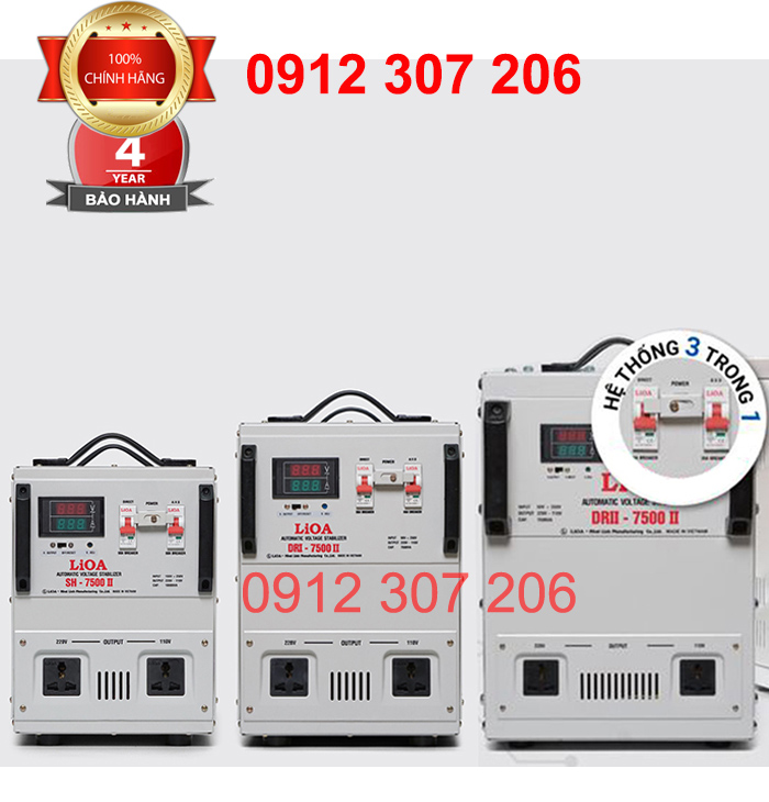 GIỚI THIỆU ỔN ÁP LIOA 7,5KVA NEW