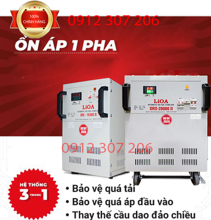 ỔN ÁP LIOA 20KVA DRII ĐIỆN TỬ