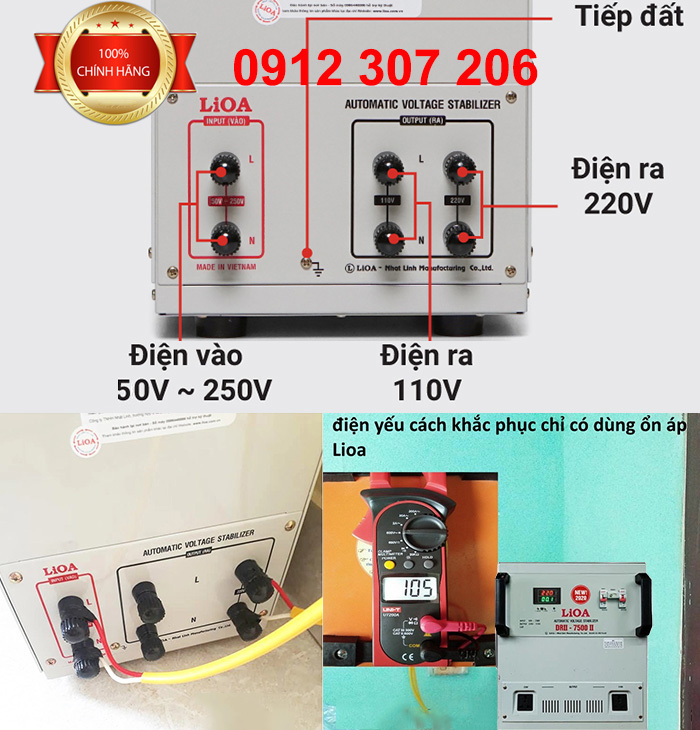 LIOA 7,5KVA LẮP ĐẶT VÀ SỬ DỤNG