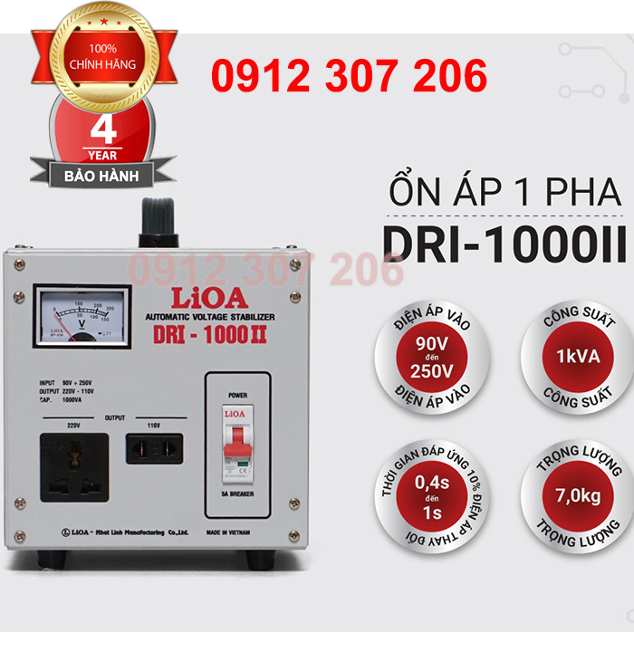 ỔN ÁP LIOA 1KVA DRI